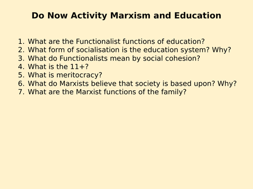 eduqas / wjec GCSE Sociology of education unit of work | Teaching Resources