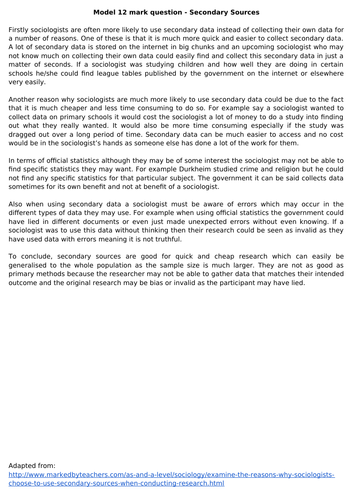 eduqas / wjec GCSE Sociology research methods unit of work | Teaching ...