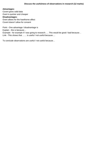 eduqas / wjec GCSE Sociology research methods unit of work | Teaching ...