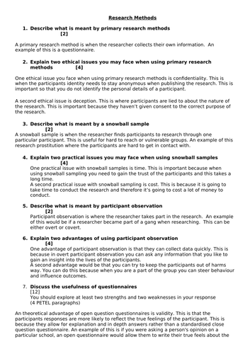 eduqas / wjec GCSE Sociology research methods unit of work | Teaching ...