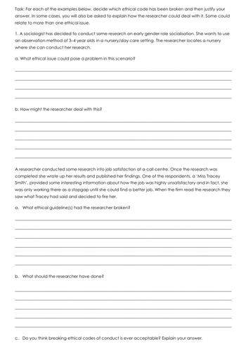 eduqas / wjec GCSE Sociology research methods unit of work | Teaching ...