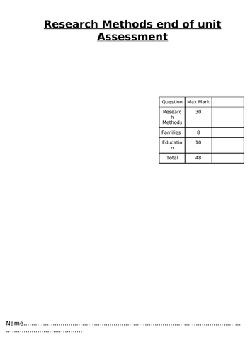 eduqas / wjec GCSE Sociology research methods unit of work | Teaching ...