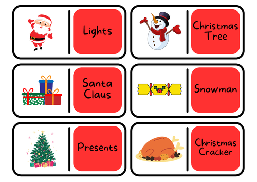 Christmas Dominoes Game | Teaching Resources