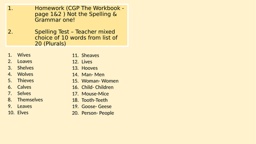 Key Stage 3 SPaG Prefixes