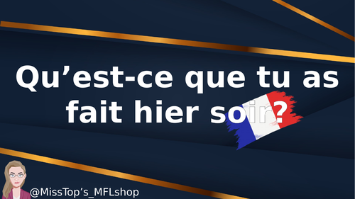 French Theme 1 - Hobbies in the past