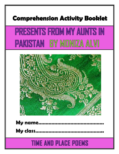Presents from My Aunts in Pakistan - Comprehension Activities Booklet ...