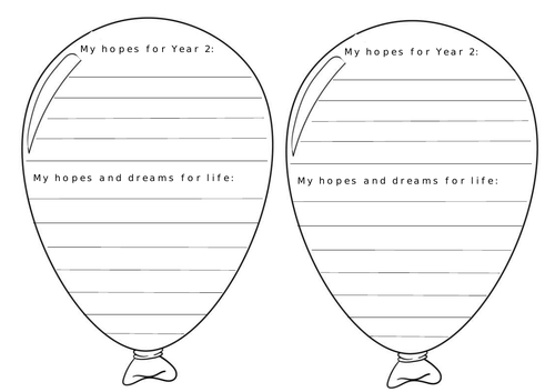 Hopes and Dreams Writing Display | Teaching Resources