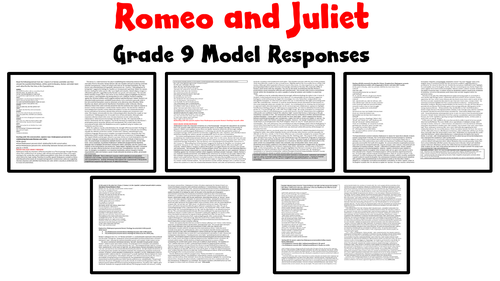 Romeo and Juliet Grade 9 Model Responses