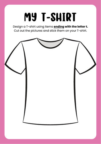 Spelling Skills: Design a T-Shirt | Teaching Resources