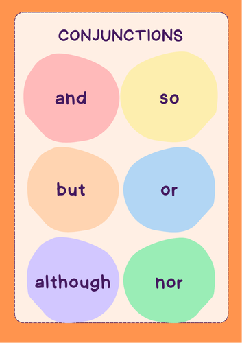 Conjunctions Word Bank | Teaching Resources