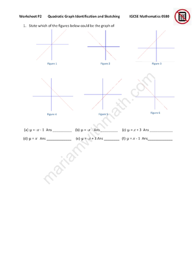 Quadratic Equation Solution : IGCSE Mathematics 0580 Past Papers ...