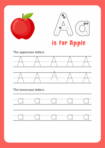 Trace the letter A | Teaching Resources