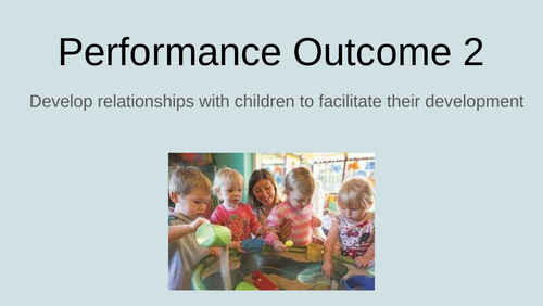 T Level Education and Early Years performance outcome 2 (PO2 ...