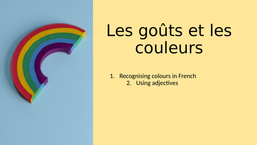 Access studio: Les goûts et les couleurs