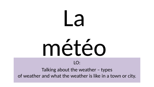 Access studio: La meteo