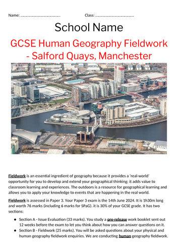 salford quays geography case study a level
