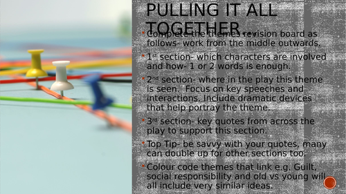 Themes in An Inspector Calls Revision Wheel | Teaching Resources