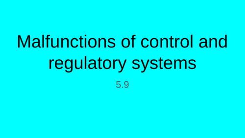 Unit 4 OCR Anatomy and physiology LO5 Control and regulatory sysetms ...