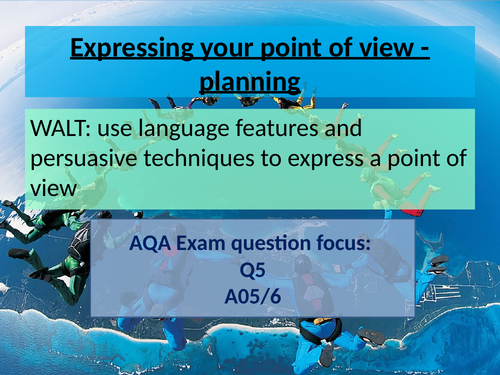 Expressing Point of View Planning