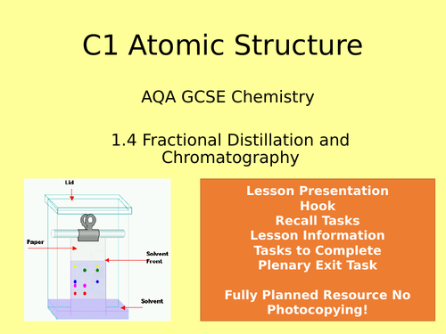 Gcse Aqa Chemistry 1 4 Fractional Distillation And Chromatography Full
