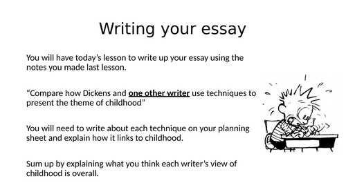 Oliver Twist Writing Task