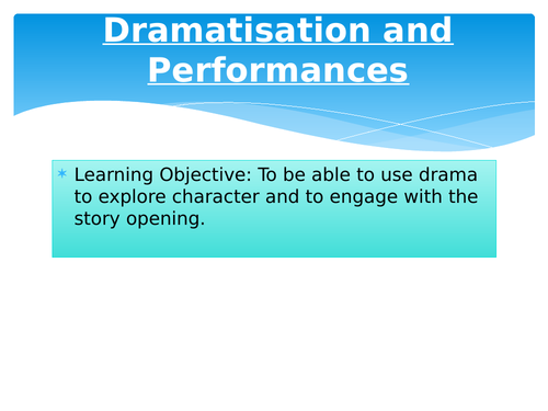 Myths and Legends Dramatisation Performances