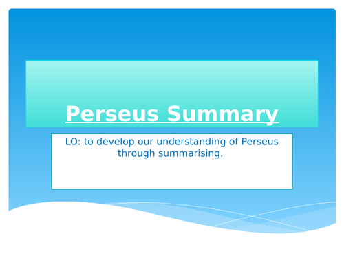 Perseus Summary Myths and Legends