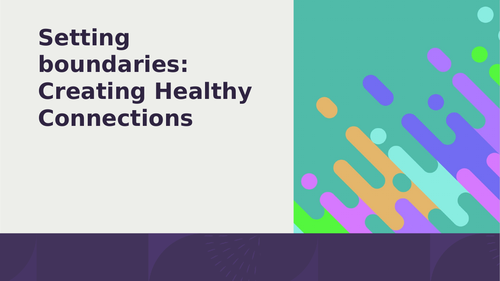 Setting Boundaries PPT | Teaching Resources