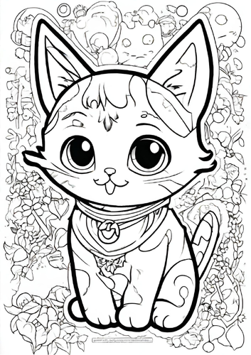 12 Adorable Cat Coloring Pages for Kids - Fun and Educational Activity ...