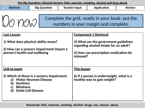 Component 3- LAA- L5 Lifestyle Factors