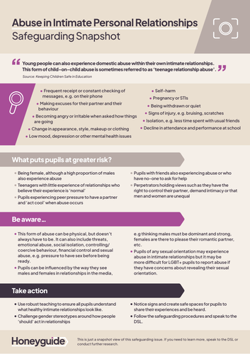 Safeguarding Information Pack | Teaching Resources