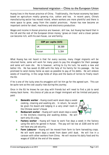Population Migration And Settlement Teaching Resources
