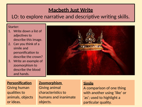 Just Write Macbeth
