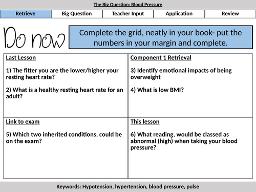 Component 3- LAB- Blood Pressure