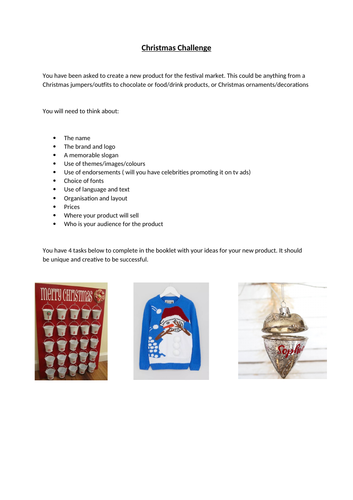 Christmas Product Challenge - Business