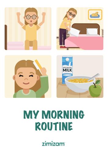 Morning Routine Poster / Digital Download / Morning Routine/ Breakfast ...