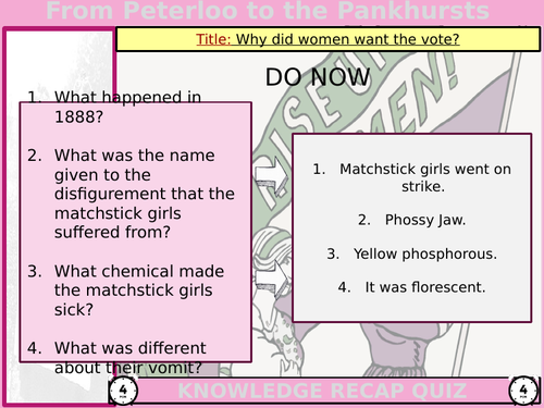 L7 Why did women want the vote?