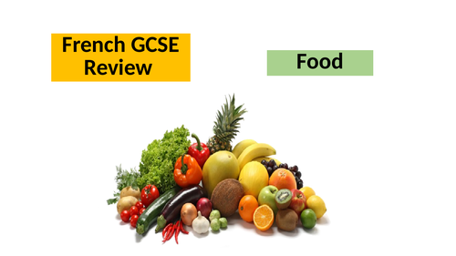 French GCSE - Food review