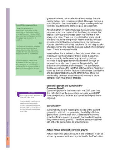 Economic Growth and Sustainability: Economics for Cambridge International 2023 to 2025 syllabus