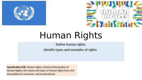 Politics and Governance Lesson 10 – Human Rights - IGCSE Global ...