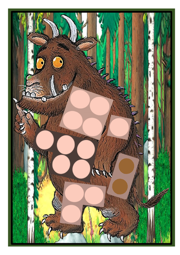 Numicon match - Gruffalo Themed