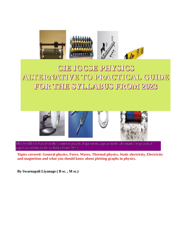 Alternative to practical support booklet for Cambridge IGCSE students ...