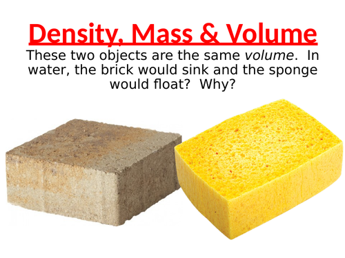 Igcse Density Mass Volume Teaching Resources