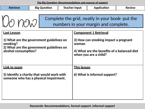 Component 3: L13- Recommendations and Sources of Support