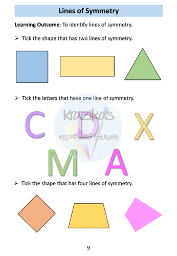 Level 1 Functional Skills Maths - 2D Shapes Workbook | Teaching Resources