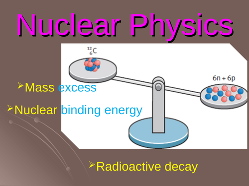 A Level Physics 9702: NUCLEAR PHYSICS