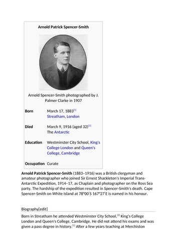 SHACKLETON - an interactive resource to inspire creative diary writing ...