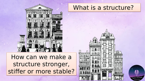 KS1 Strong Structures - Design and Technology Unit - 6 Lessons ...