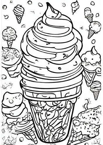 Scoop Some Fun! 12 Delicious Ice Cream Coloring Pages for Kids and ...