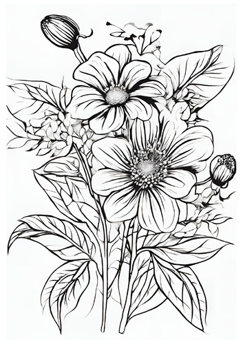 Vintage Floral Coloring Pages | A Fun and Educational Activity for Kids ...